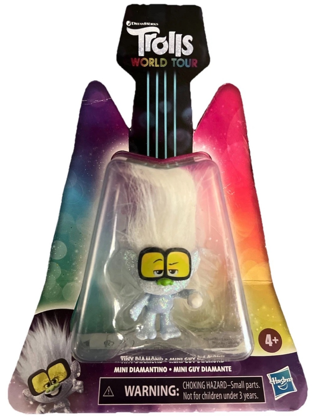 DreamWorks Trolls World Tour Tiny Diamond Glitter Mini Figure NIP Hasbro